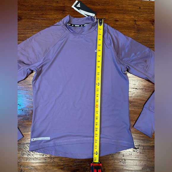 NWT! Adidas Women ULTIMATE SWEATSHIRT Running Carrera IM1881 Shadow Violet XS - Picture 14 of 15